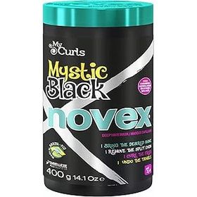 Novex Mystic Black 400 gr Yıpranmış Kuru Saçlar için Saç Uçlarını Onarıcı Saç Maskesi