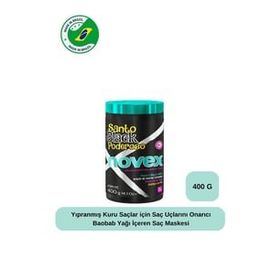 Novex Mystic Black 400 gr Yıpranmış Kuru Saçlar için Saç Uçlarını Onarıcı Saç Maskesi