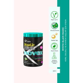 Novex Mystic Black 400 gr Yıpranmış Kuru Saçlar için Saç Uçlarını Onarıcı Saç Maskesi