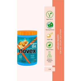 Novex Yıpranmış ve İşlem Görmüş Saçlar Onarıcı Argan Yağı İçeren 1000 ml Saç Maskesi