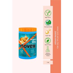 Novex Yıpranmış ve İşlem Görmüş Saçlar Onarıcı Argan Yağı İçeren 1000 ml Saç Maskesi