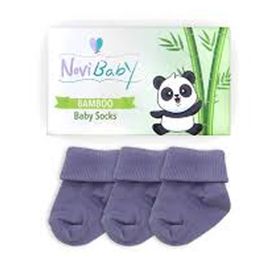 Novibaby Bambu Cloud 0-6 Ay 3'lü Yenidoğan Bebek Çorabı