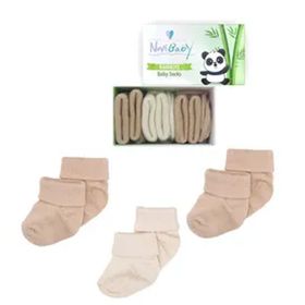 Novibaby Bambu Latte 0-6 Ay 3'lü Yenidoğan Bebek Çorabı
