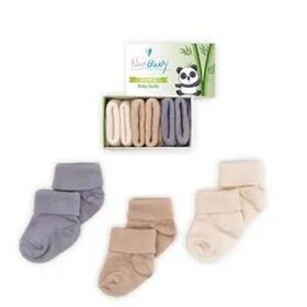 Novibaby Bambu Uncle 0-6 Ay 3'lü Yenidoğan Bebek Çorabı