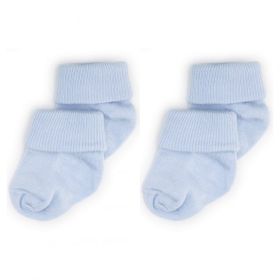 Novibaby Mavi 2'li Bambu Bebek Çorap