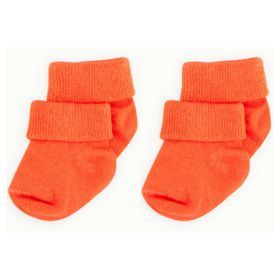 Novibaby Turuncu 2'li Bambu Bebek Çorap
