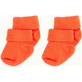 Novibaby Turuncu 2'li Bambu Bebek Çorap