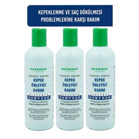 Novocrin Placenta Therapy Kepekli ve Dökülen Saçlar İçin 3x300 ml Bakım Şampuanı