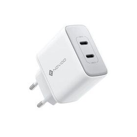 Novoo GaN 35 Watt 2 Portlu USB-C PD Beyaz Hızlı Şarj Cihazı