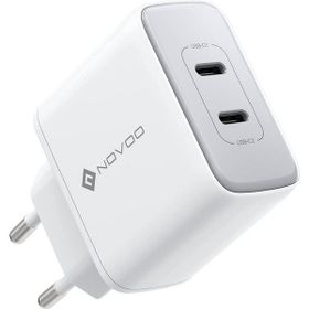 Novoo GaN 35 Watt 2 Portlu USB-C PD Beyaz Hızlı Şarj Cihazı