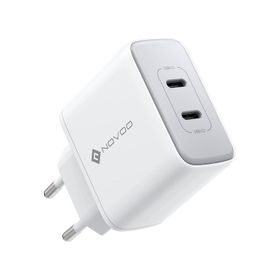 Novoo GaN 35 Watt 2 Portlu USB-C PD Beyaz Hızlı Şarj Cihazı