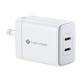 Novoo GaN 35 Watt 2 Portlu USB-C PD Beyaz Hızlı Şarj Cihazı
