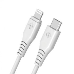 Novoo Type-C 1.2 m Beyaz IPhone Lightning Hızlı Şarj Kablosu