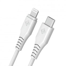 Novoo Type-C 1.2 m Beyaz IPhone Lightning Hızlı Şarj Kablosu