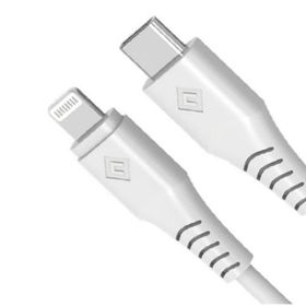 Novoo Type-C 1.2 m Beyaz IPhone Lightning Hızlı Şarj Kablosu