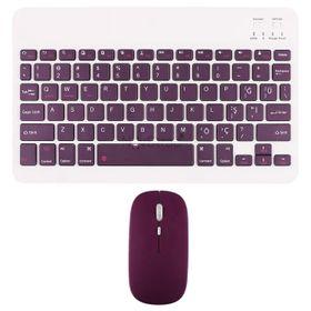 Novstrap Samsung Galaxy Tab S10 S9 S8 S7 FE Plus Ultra Lite Uyumlu Mürdüm Bluetooth Klavye-Mouse