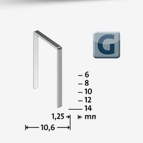 Novus 53F/14 Galvaniz 600 Adet Geniş Zımba Teli