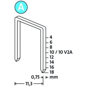 Novus A Tip 53-14 mm 1000'li Süper Sert Zımba Teli