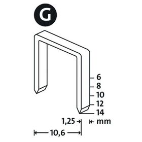 Novus G Tip 11-14 mm 600'lü Yassı Zımba Teli