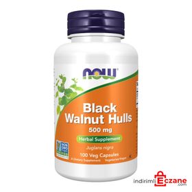 Now Black Walnut Hulls 500 mg 100 Kapsül