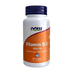 Now Vitamin D3 1000 IU 180 Kapsül