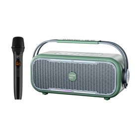 NowGo C2 60W Yeşil Bluetooth Hoparlör RGB IPX4 Taşınabilir Karaoke Sistemi