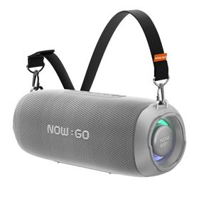 NowGo F8 40 W RGB Taşınabilir Kablosuz Gri Bluetooth Hoparlör