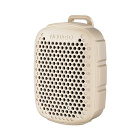 NowGo Lava Clip 5W Klipsli Su Geçirmez Taşınabilir Bej Mini Bluetooth Hoparlör