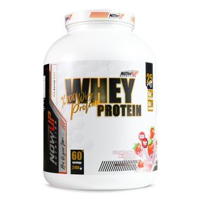 Nowup Whey Çilek Aromalı 2160 gr Protein Tozu