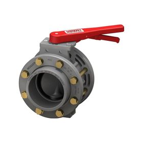 Nozbart Pvc Yüksek Mukavemetli Flanş Kole ve Cıvatalı 200 mm Kelebek Vana