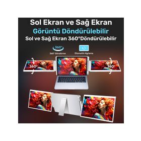 NPO NPM11 16 inç Taşınabilir 2'Li Monitör