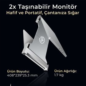 NPO NPM20 15.4 inç IPS 2'li Taşınabilir Monitör