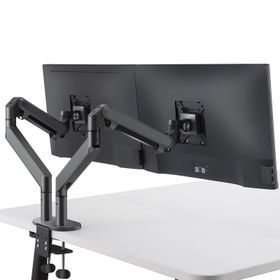 Npo Std7080g 10-27 Çift Kol Koyu Gri Amortisörlü Vesa Monitör Tutucu