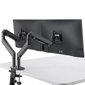 Npo Std7080g 10-27 Çift Kol Koyu Gri Amortisörlü Vesa Monitör Tutucu