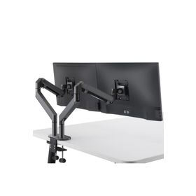 Npo Std7080g 10-27 Çift Kol Koyu Gri Amortisörlü Vesa Monitör Tutucu
