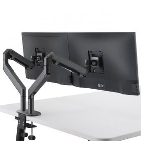 Npo Std7080g 10-27 Çift Kol Koyu Gri Amortisörlü Vesa Monitör Tutucu