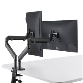 Npo Std7080g 10-27 Çift Kol Koyu Gri Amortisörlü Vesa Monitör Tutucu