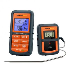 Npo Thermopro Tp07c Alarmlı Aydınlatmalı ve Kablosuz 150 m Menzilli Profesyonel Gıda Pişirme Termometre