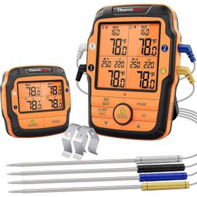 Npo Thermopro TP27C Alarmlı Işıklı Kablosuz 150 m Menzilli Profesyonel Fırın Termometresi