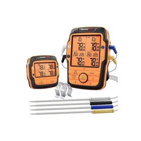 Npo Thermopro TP27C Alarmlı Işıklı Kablosuz 150 m Menzilli Profesyonel Fırın Termometresi