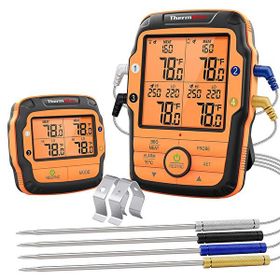 Npo Thermopro TP27C Alarmlı Işıklı Kablosuz 150 m Menzilli Profesyonel Fırın Termometresi