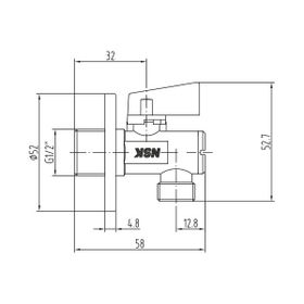 NSK N2512302 Filitreli Ara Musluk