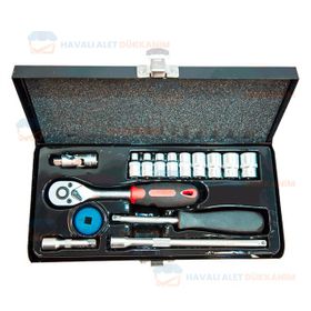 NT Tools NCSET114 Altı Köşe CRV 16 Parça 1/4 inç Lokma Seti