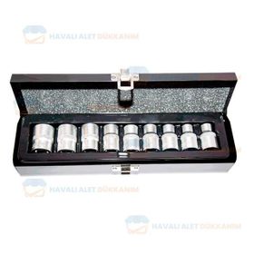NT Tools NCSET12E CRV E Tipi 10 Parça 1/2 inç Torx Lokma Seti