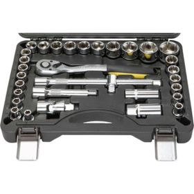 NT Tools NCSET32 32 Parça 1/2 inç Altı Köşe CRV Lokma ve Yıldız Lokma Seti