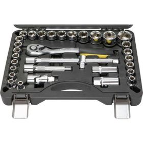 NT Tools NCSET32 32 Parça 1/2 inç Altı Köşe CRV Lokma ve Yıldız Lokma Seti