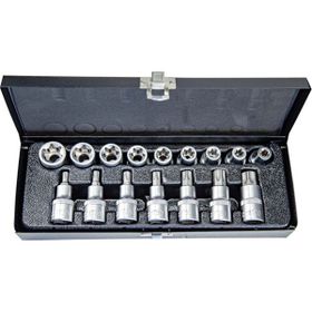 NT Tools NCSET83 CRV 16 Parça 1/2 inç Torx ve E Tipi Torx Lokma Seti
