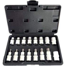 NT Tools NCSET83 CRV 16 Parça 1/2 inç Torx ve E Tipi Torx Lokma Seti