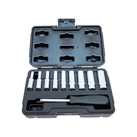 NT Tools NCSETU14 Altı Köşe Uzun CRV 11 Parça 1/4 inç Lokma Seti