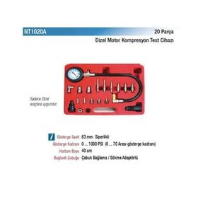 NT Tools NT1020A Dizel Motor Kompresyon 20 Parça Test Cihazı